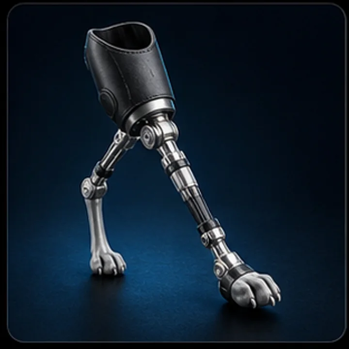 Veterinary Prosthetic Limb product render